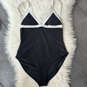 Sabal Black and White Swimsuit